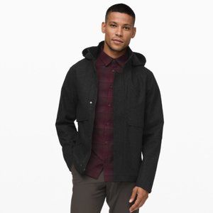 Lululemon Storm Break Rain Jacket Wool* - Large - Heather Black